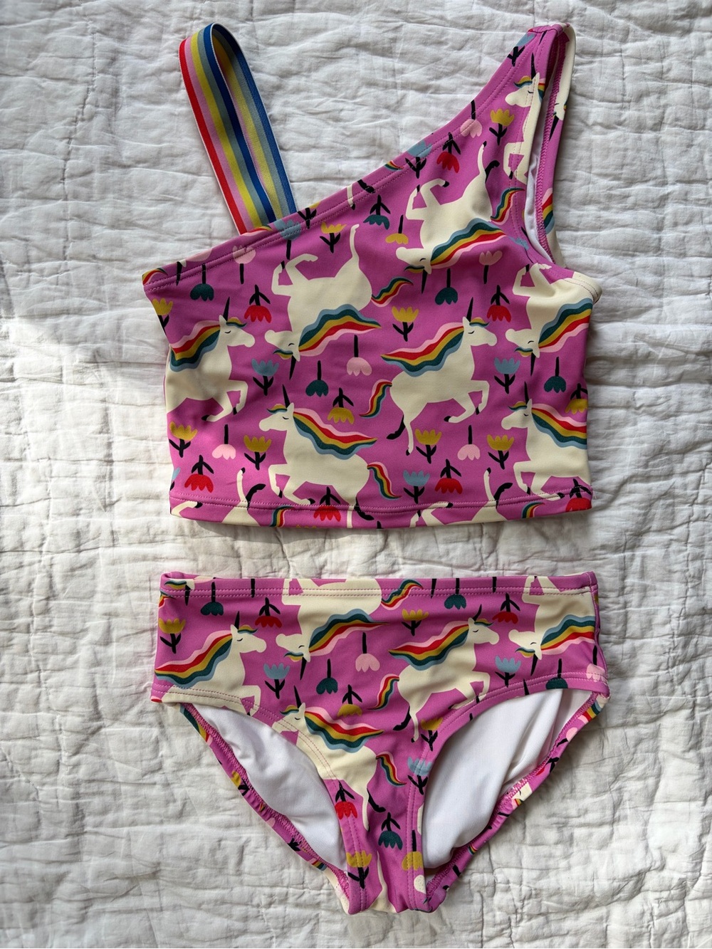 Two piece unicorn swimsuit